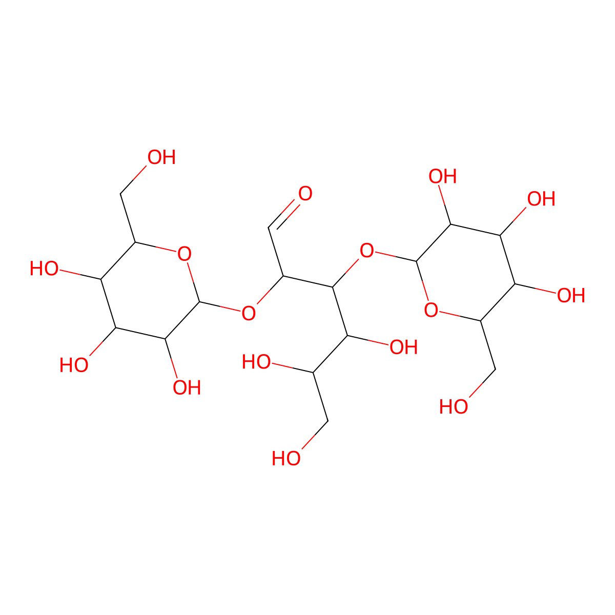 D-mannose-O-beta-D-mannopyranosyl-(1-4)-O-beta-D-glucopyranosyl molecular structure, CAS 28173-52-6