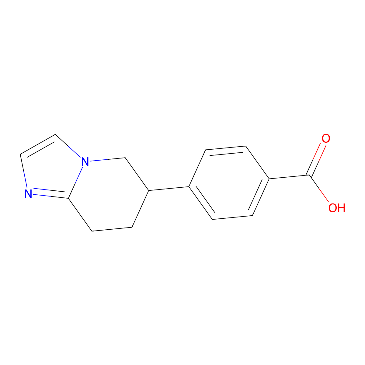 4-(5,6,7,8-Tetrahydroimidazo[1,2-a]pyridin-6-yl)benzoic acid molecular structure, CAS 2817309-91-2