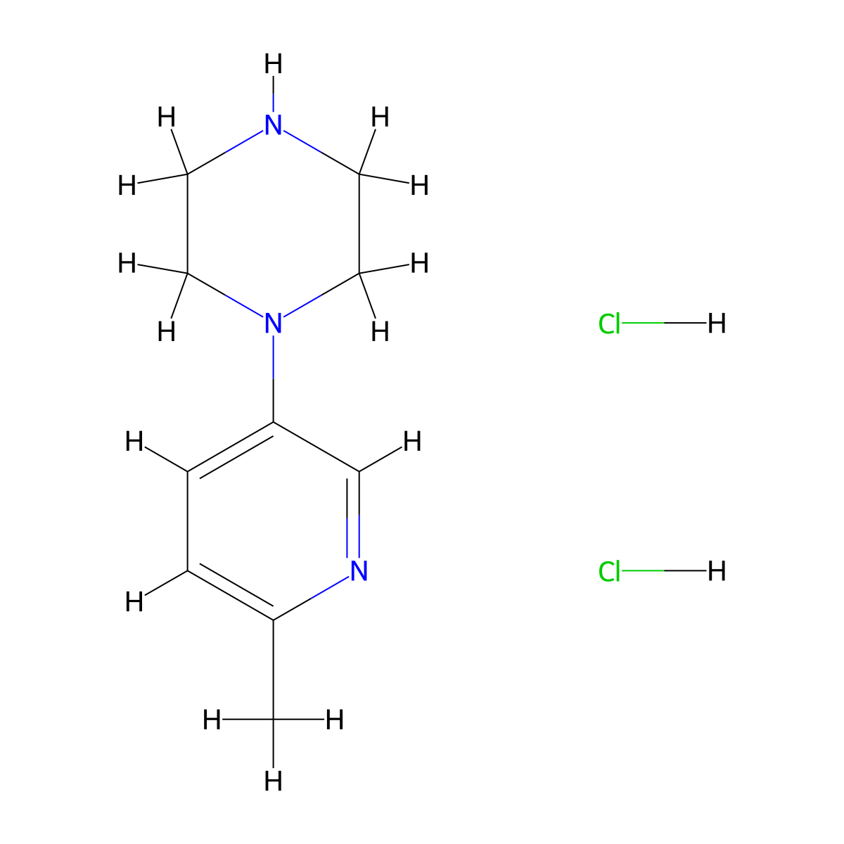 1-(6-Methylpyridin-3-yl)piperazine dihydrochloride molecular structure, CAS 2817367-69-2