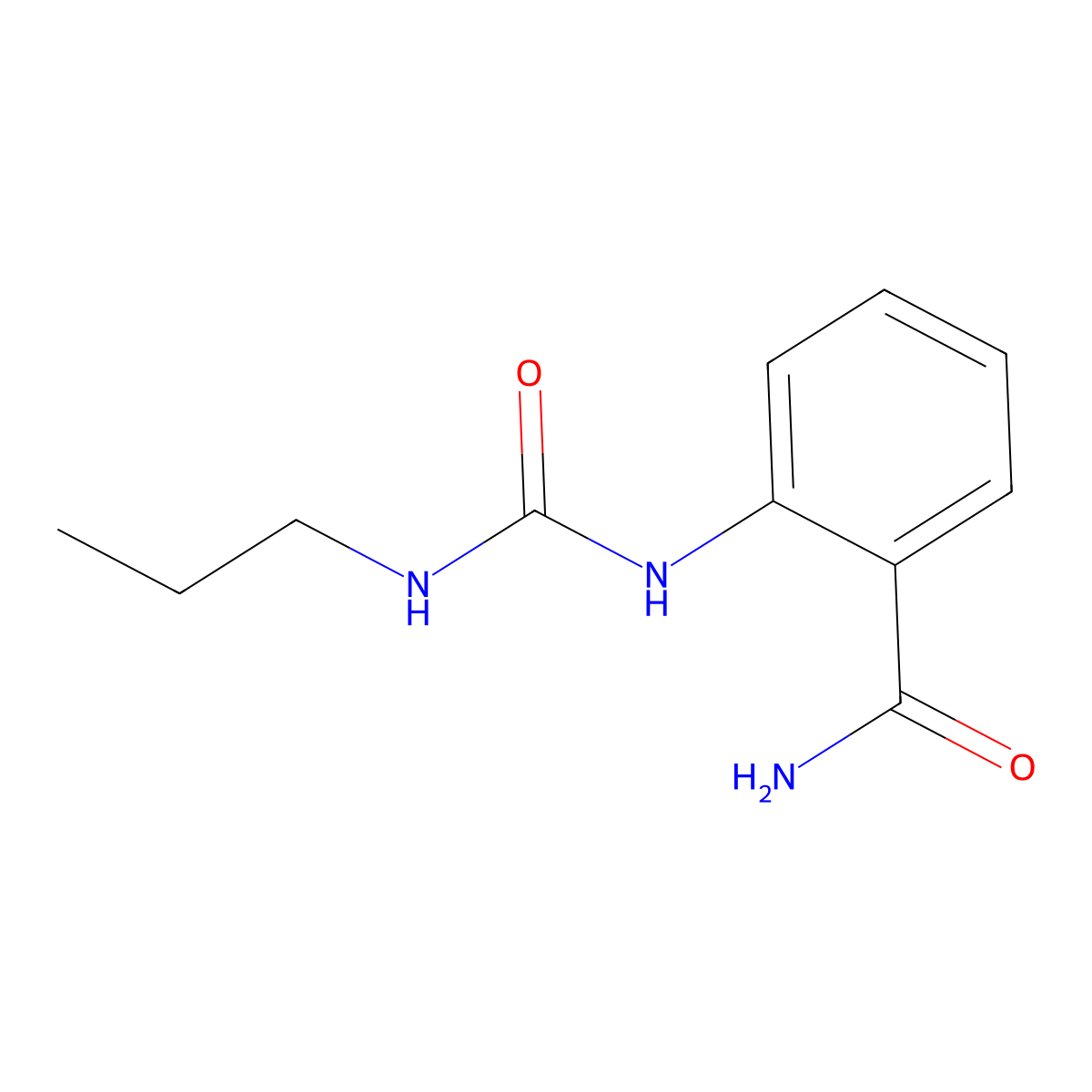 2-{[(Propylamino)carbonyl]amino}benzamide molecular structure, CAS 28175-79-3