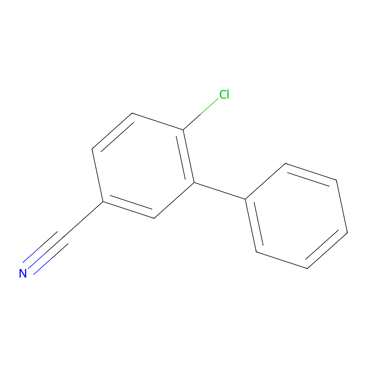 6-Chloro[1,1'-biphenyl]-3-carbonitrile molecular structure, CAS 2817653-93-1