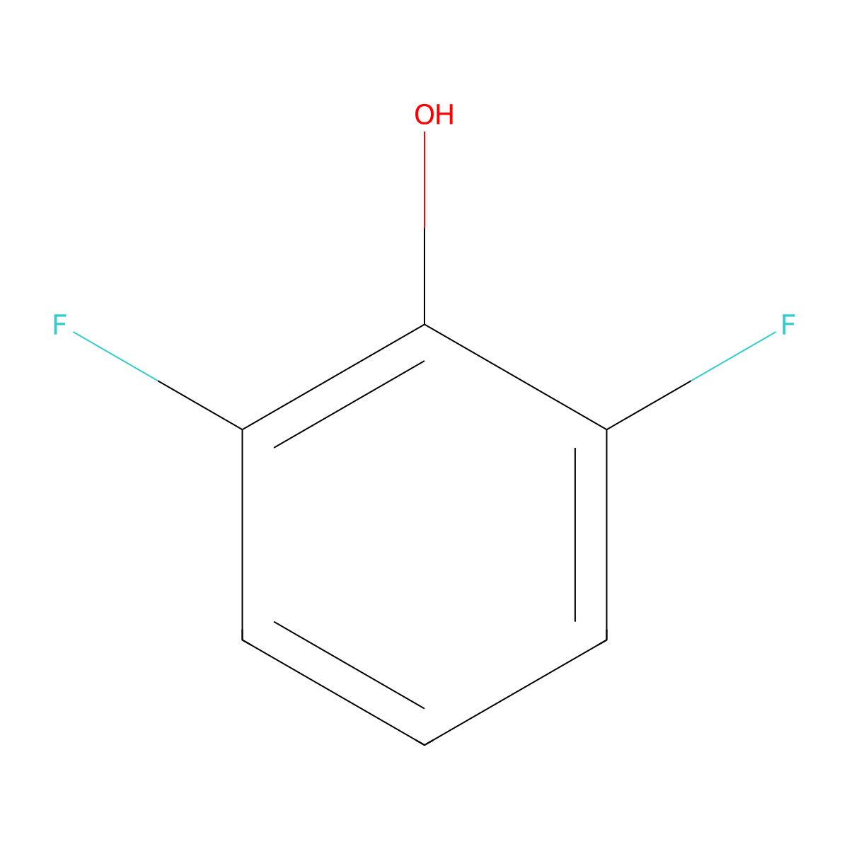 2,6-Difluorophenol molecular structure, CAS 28177-48-2