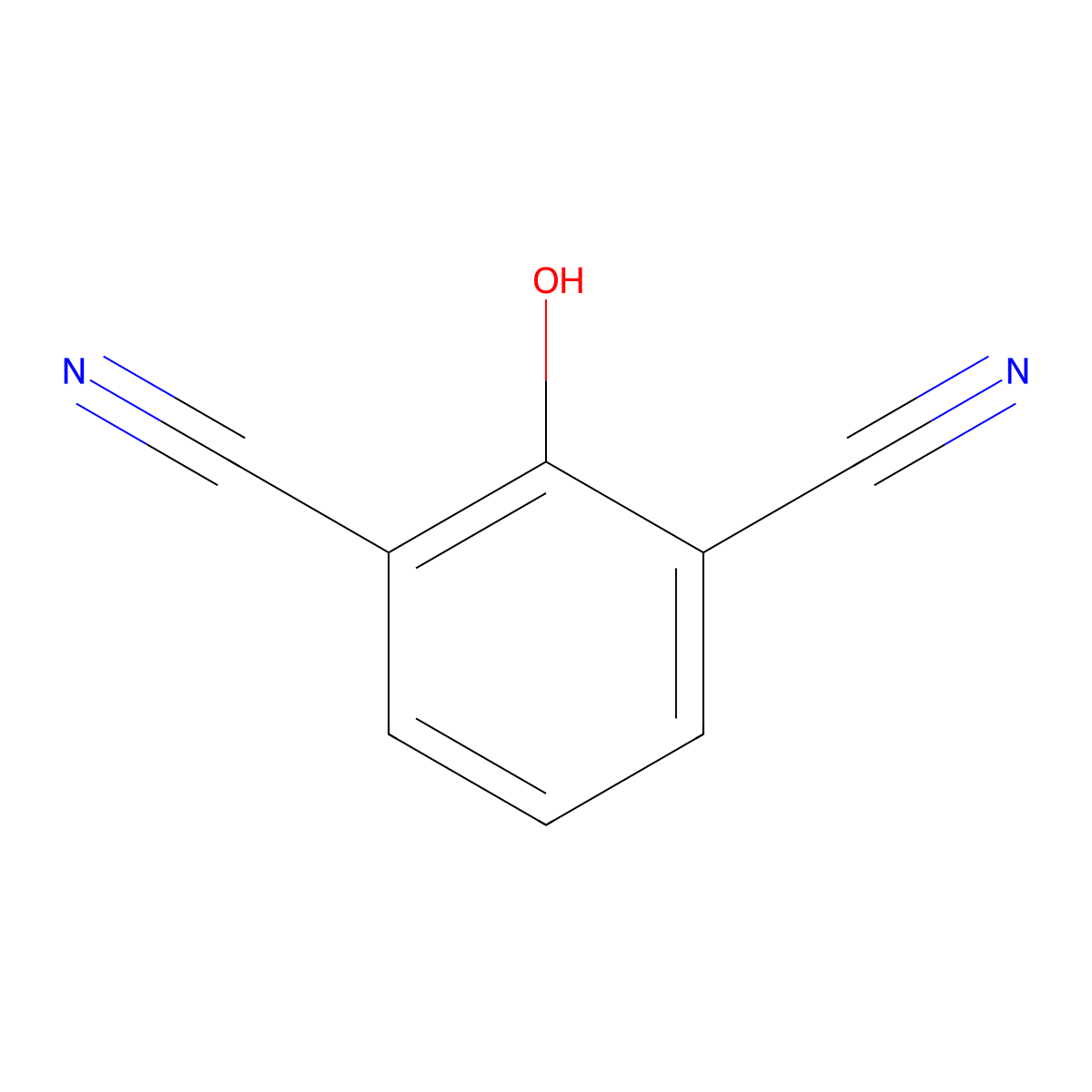 2-Hydroxyisophthalonitrile molecular structure, CAS 28177-80-2