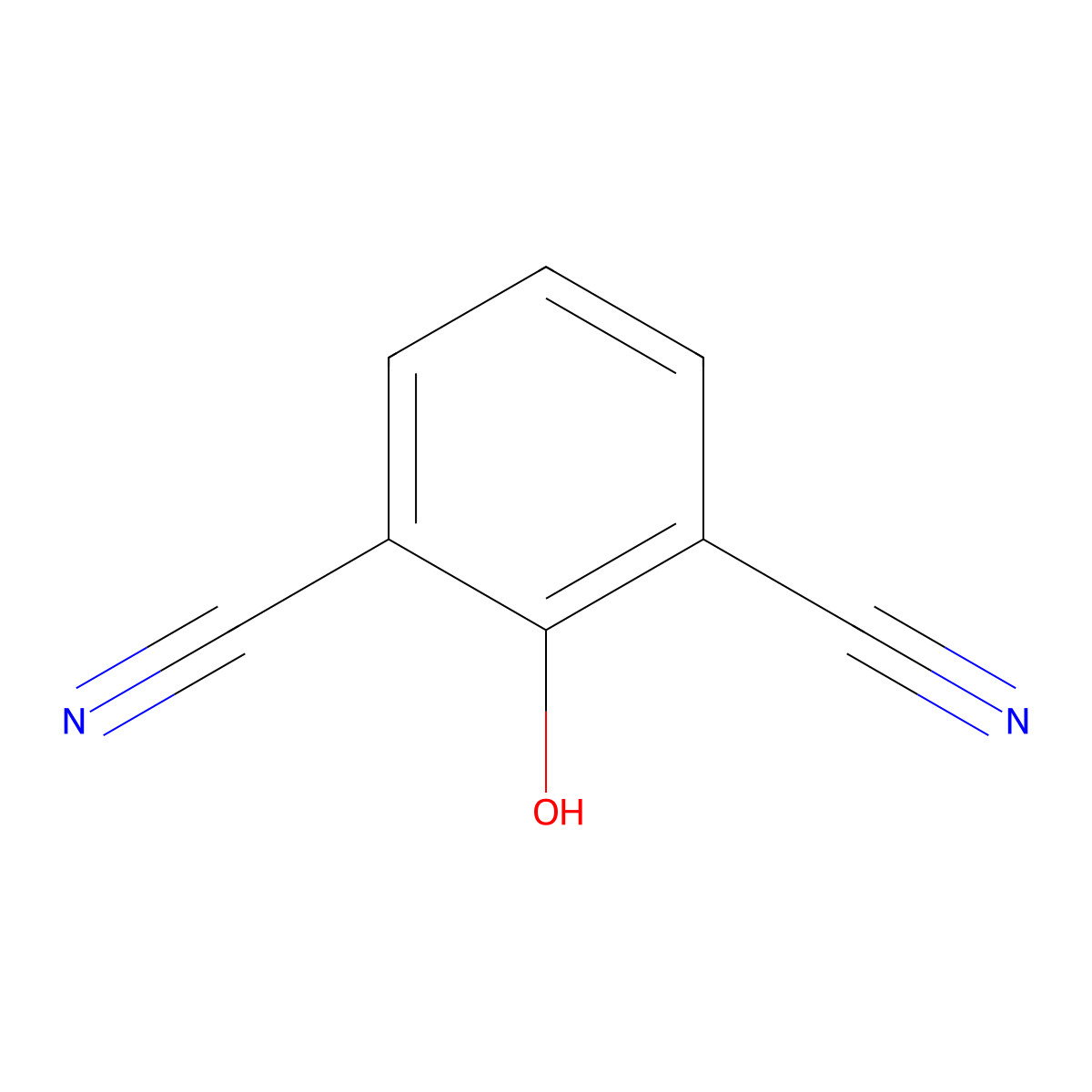 2-Hydroxyisophthalonitrile molecular structure, CAS 28177-80-2