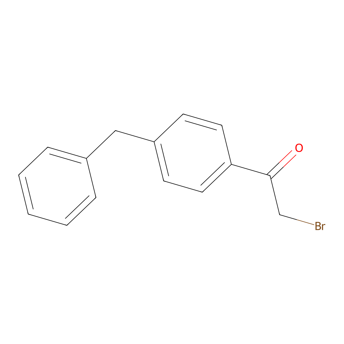 2-Bromo-1-(4-benzyl-phenyl)-ethanone molecular structure, CAS 28179-31-9