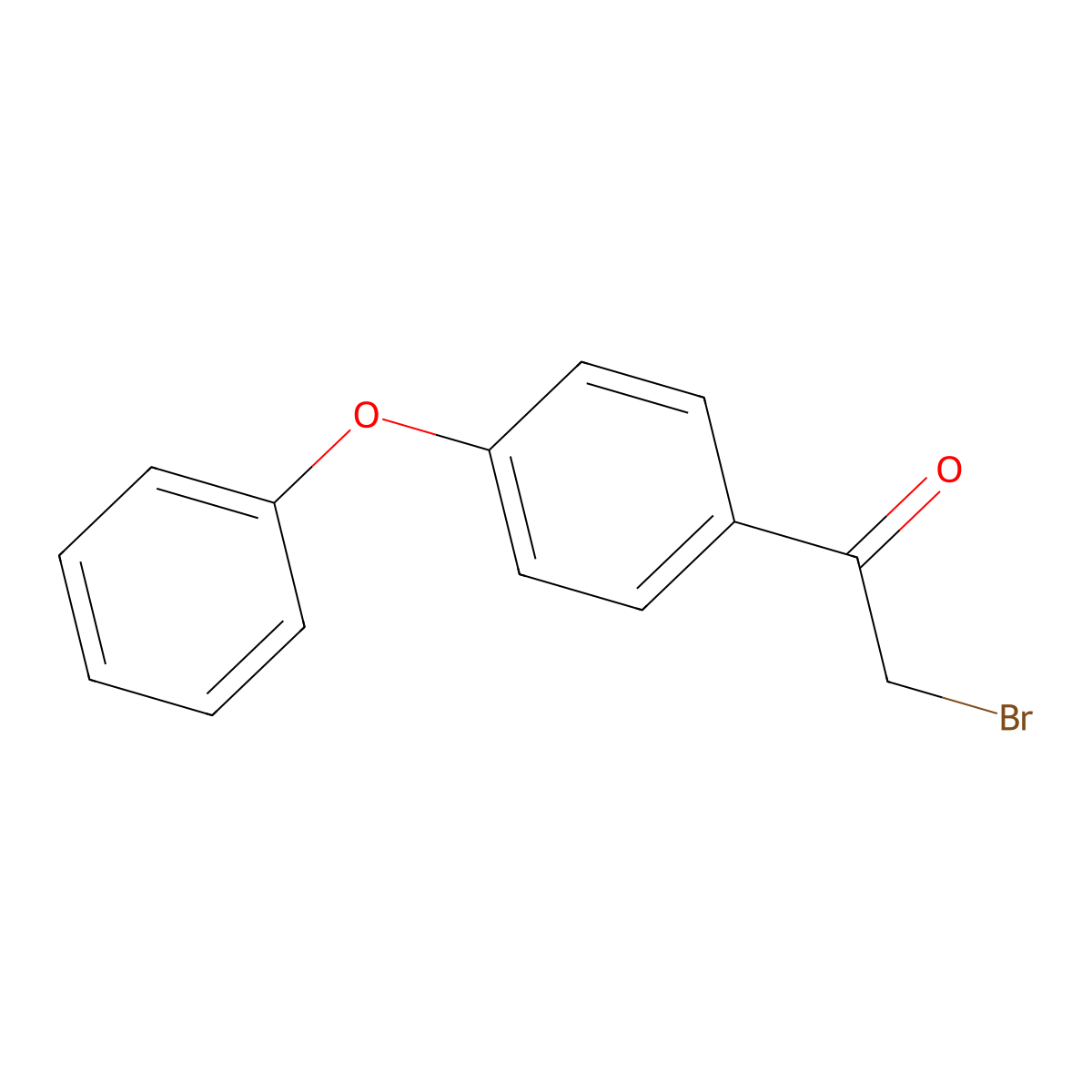 2-Bromo-1-(4-phenoxyphenyl)ethan-1-one molecular structure, CAS 28179-33-1