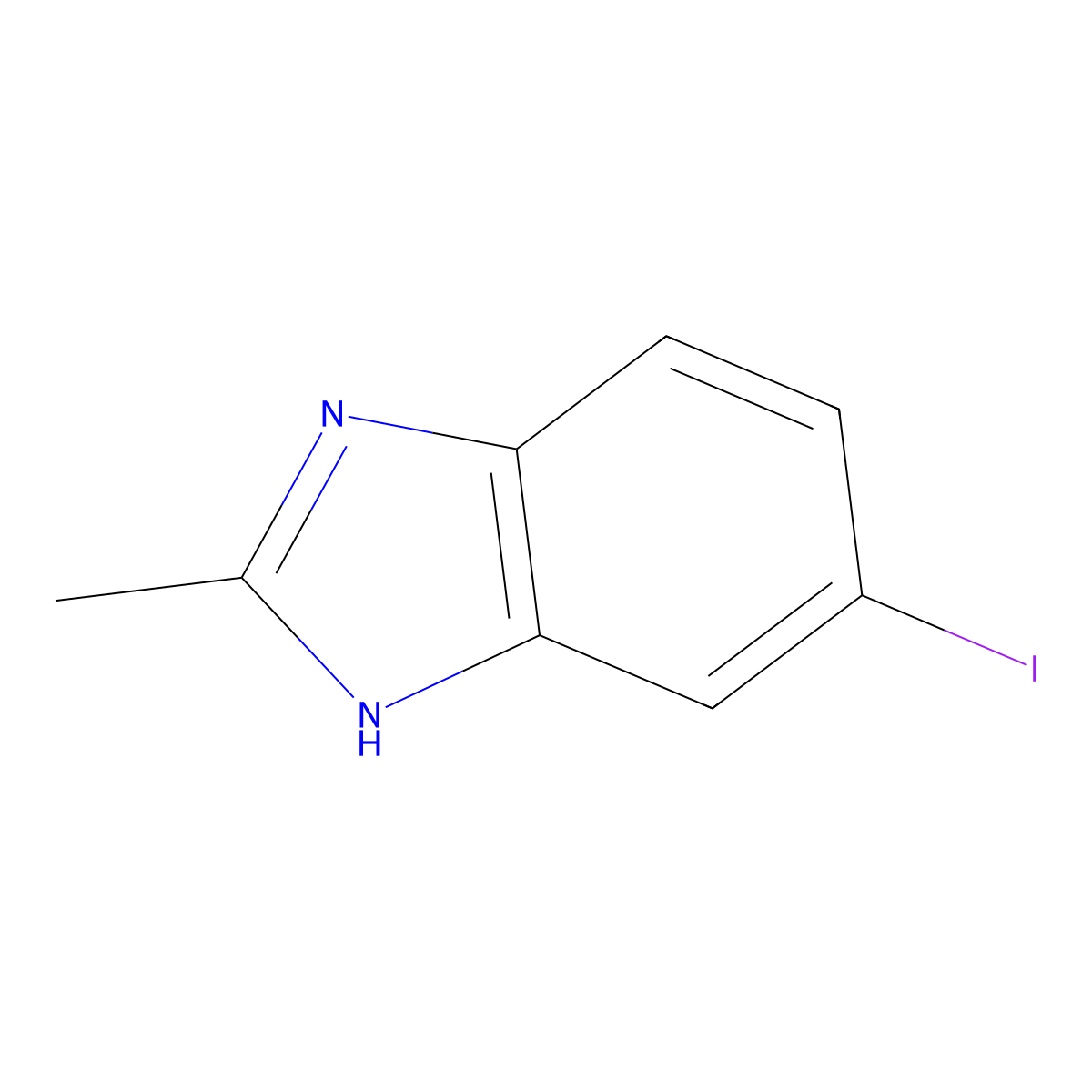 5-Iodo-2-methyl-1H-benzo[D]imidazole molecular structure, CAS 2818-70-4