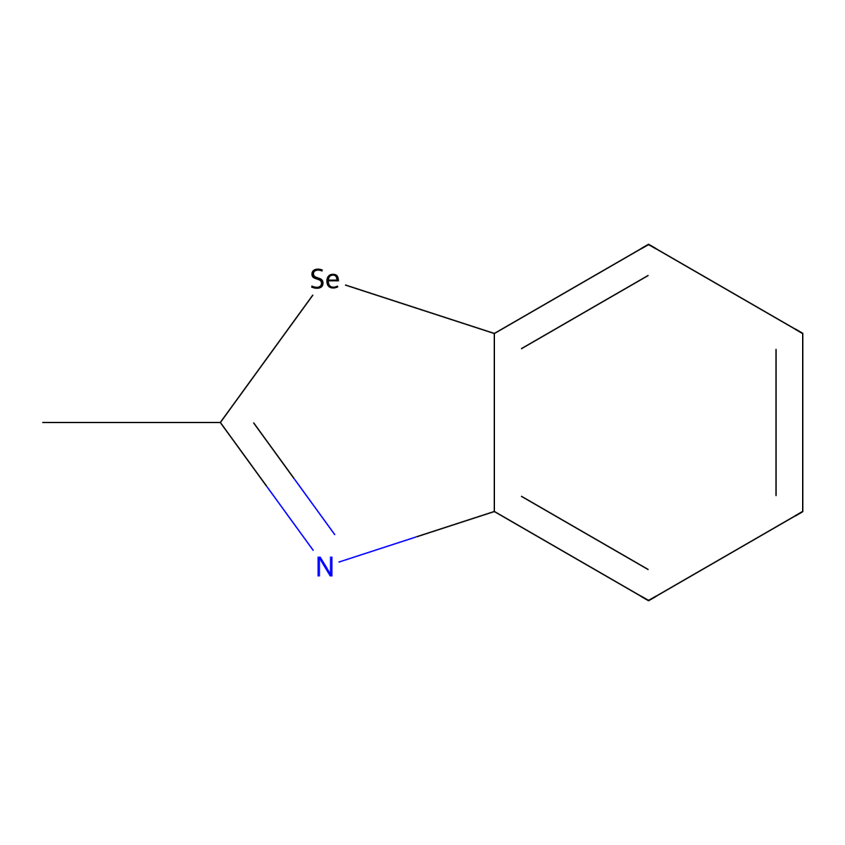 2-Methylbenzoselenazole molecular structure, CAS 2818-88-4