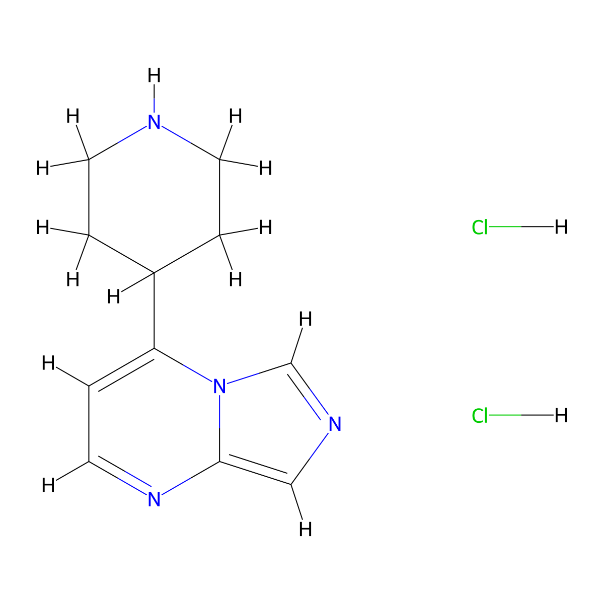 4-(Piperidin-4-yl)imidazo[1,5-a]pyrimidine dihydrochloride molecular structure, CAS 2818340-95-1