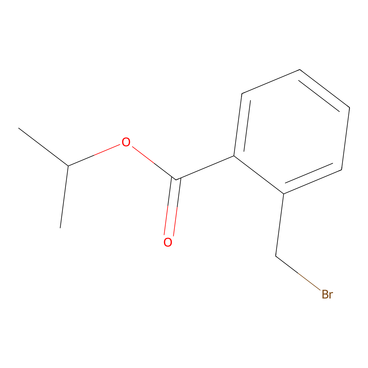 Propan-2-yl 2-(bromomethyl)benzoate molecular structure, CAS 28188-37-6