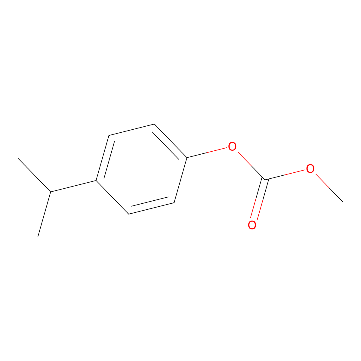 4-Isopropylphenyl methyl carbonate molecular structure, CAS 28188-60-5