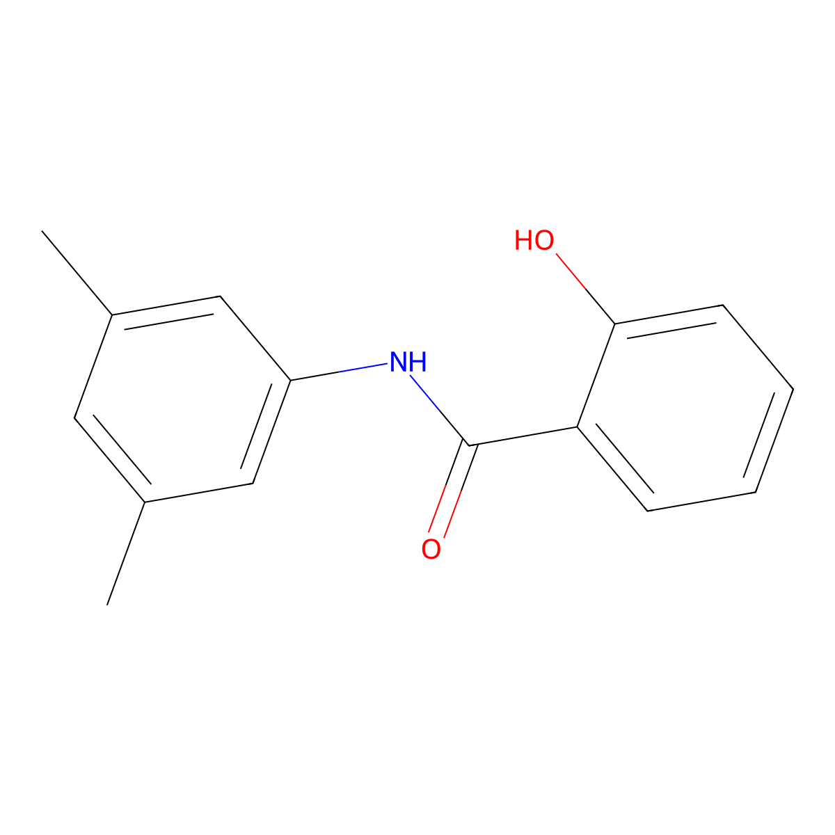 N-(3,5-dimethylphenyl)-2-hydroxybenzamide molecular structure, CAS 2819-59-2