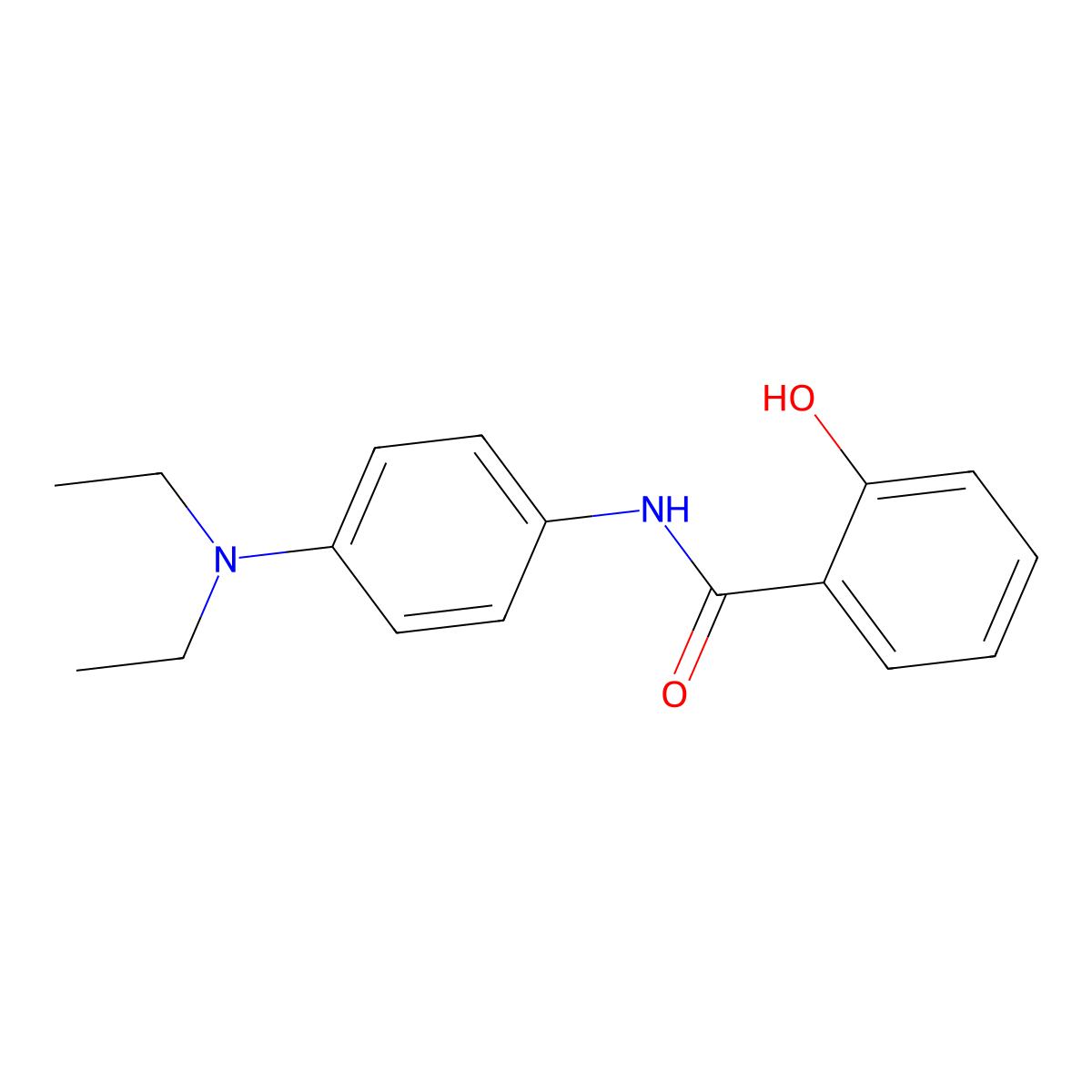 N-[4-(diethylamino)phenyl]-2-hydroxybenzamide molecular structure, CAS 2819-60-5