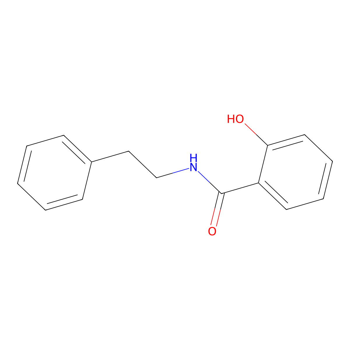 2-Hydroxy-n-(2-phenylethyl)benzamide molecular structure, CAS 2819-61-6