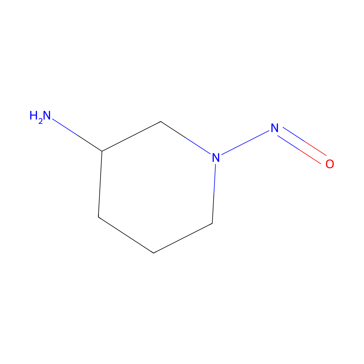 1-Nitrosopiperidin-3-amine molecular structure, CAS 2819242-71-0