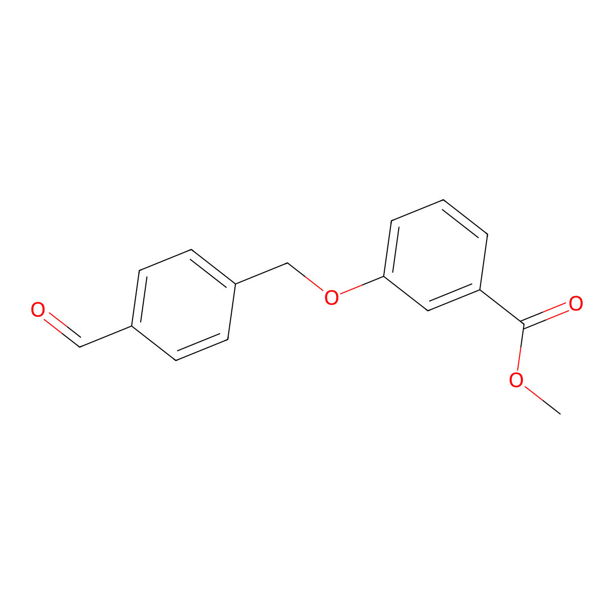 Methyl 3-((4-formylbenzyl)oxy)benzoate molecular structure, CAS 2819692-03-8