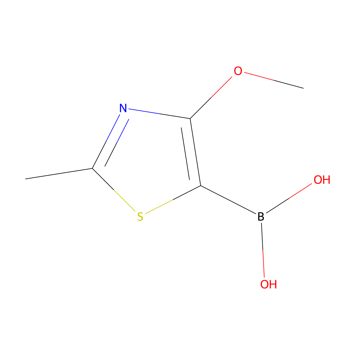 (4-Methoxy-2-methylthiazol-5-yl)boronic acid molecular structure, CAS 2819705-89-8