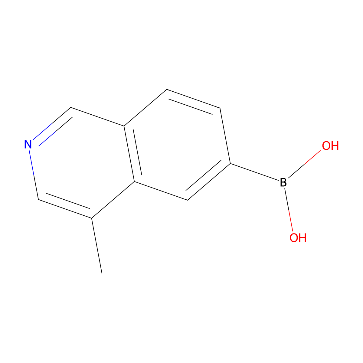 (4-Methylisoquinolin-6-yl)boronic acid molecular structure, CAS 2819705-92-3