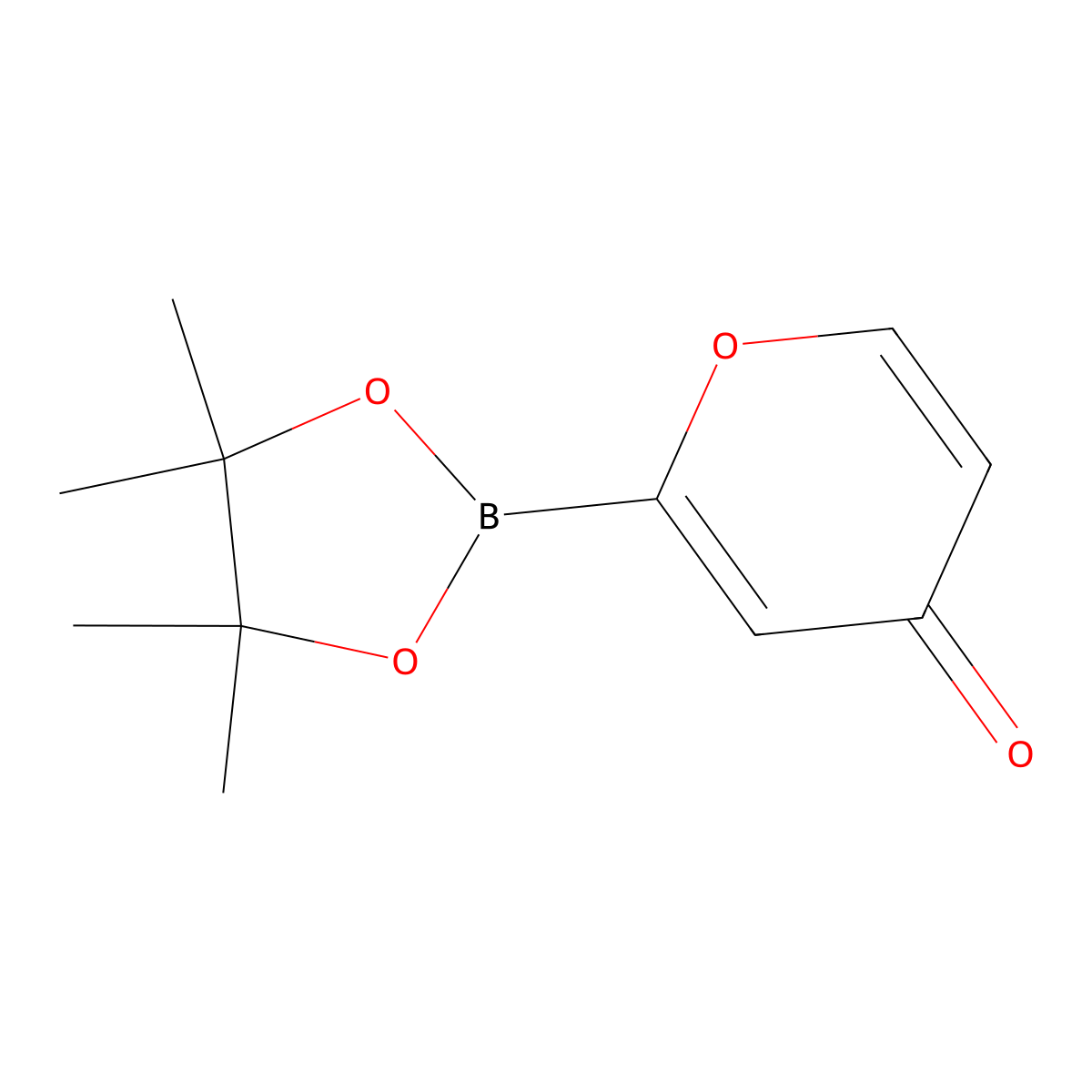 4-Oxo-4H-pyran-2-ylboronic acid pinacol ester molecular structure, CAS 2819706-43-7