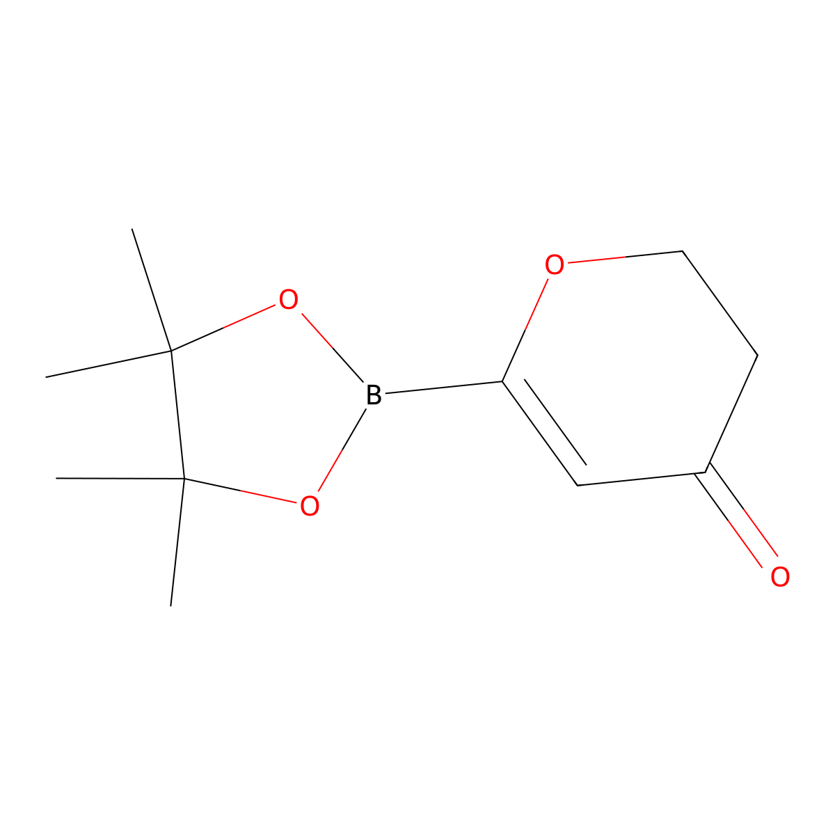 6-(4,4,5,5-tetramethyl-1,3,2-dioxaborolan-2-yl)-2,3-dihydro-4H-pyran-4-one molecular structure, CAS 2819706-52-8