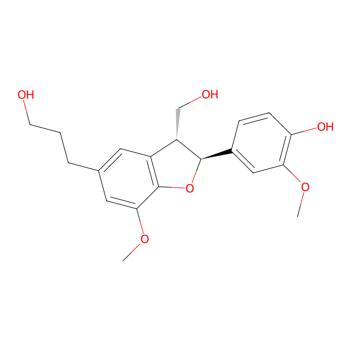 (7S,8R)-Dihydrodehydrodiconiferyl Alcohol molecular structure, CAS 28199-69-1