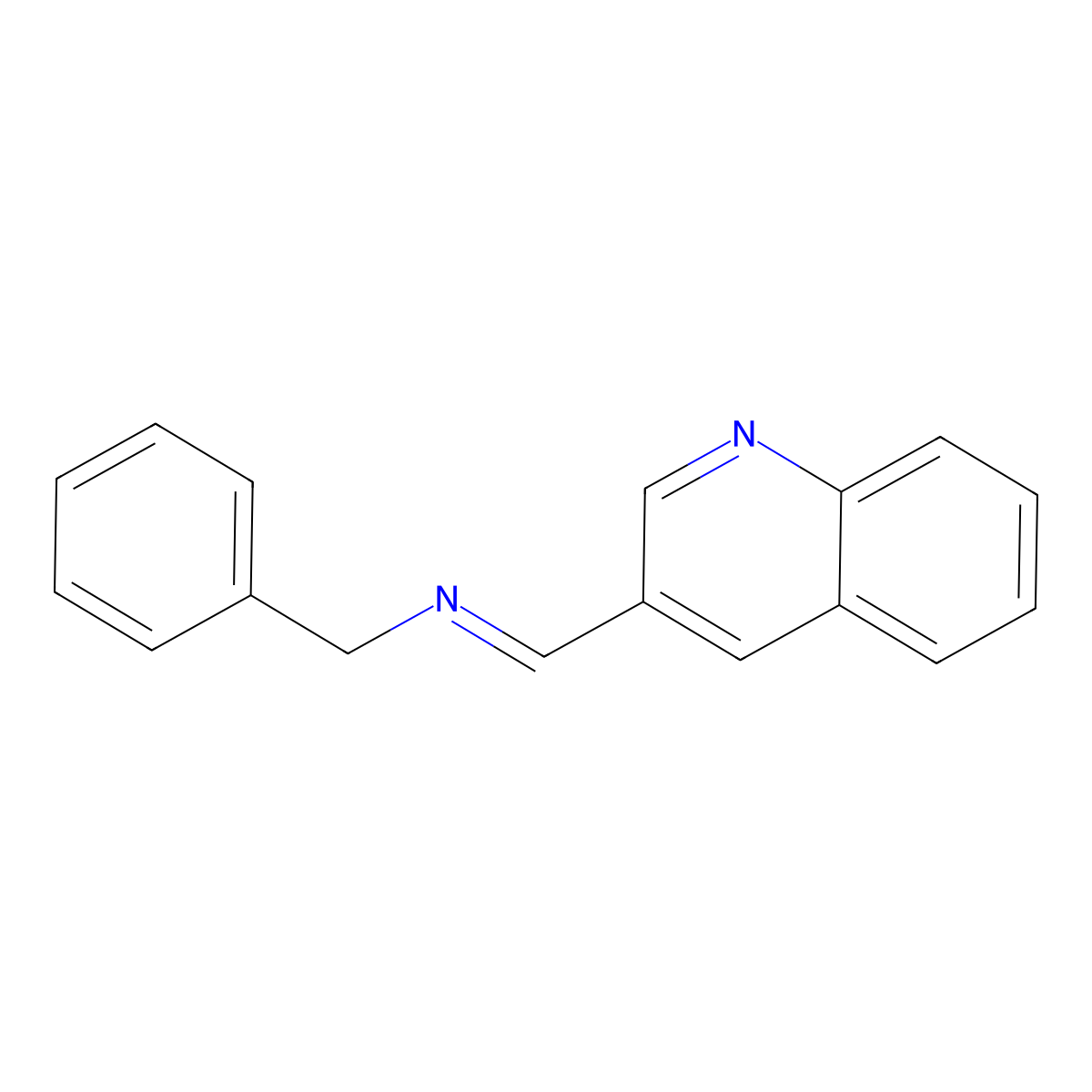 (E)-N-benzyl-1-(quinolin-3-yl)methanimine molecular structure, CAS 2819975-83-0