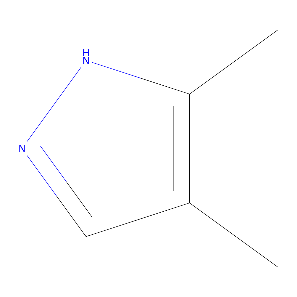 3,4-dimethyl-1H-pyrazole molecular structure, CAS 2820-37-3