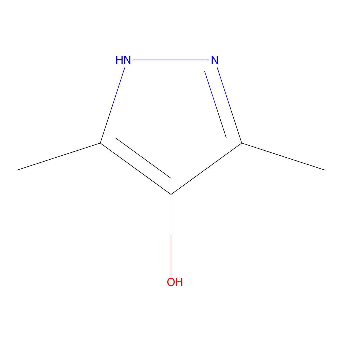 3,5-dimethyl-1H-pyrazol-4-ol molecular structure, CAS 2820-38-4