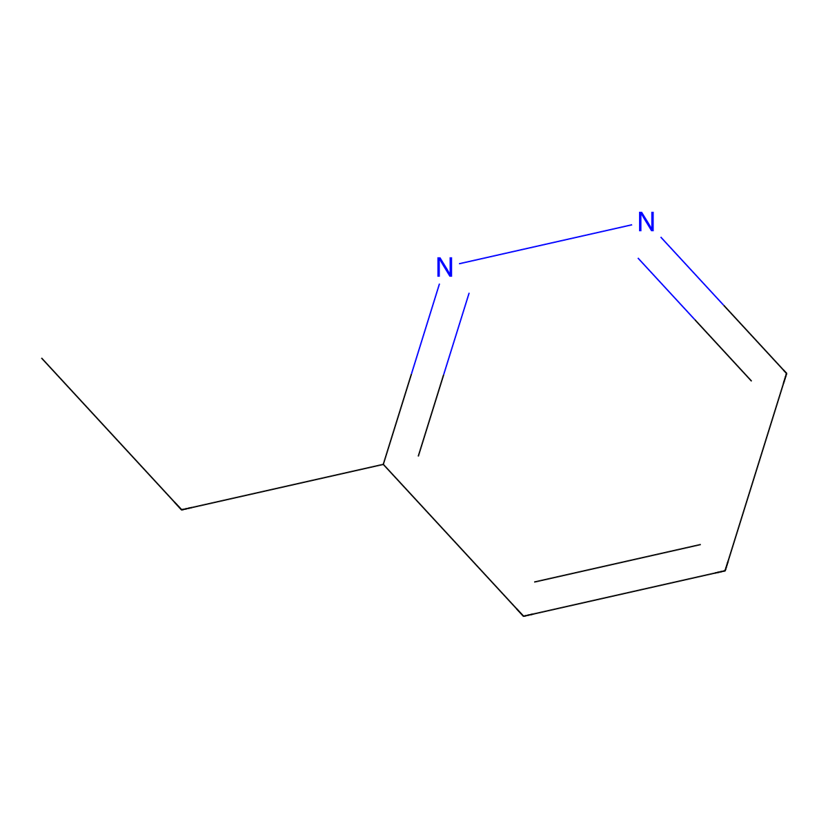 3-Ethylpyridazine molecular structure, CAS 28200-51-3