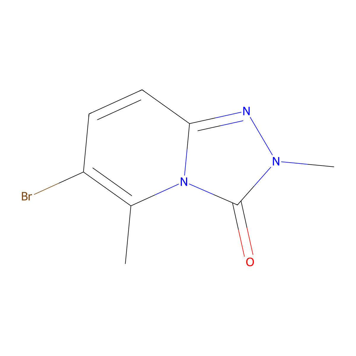 6-bromo-2,5-dimethyl-1,2,4-Triazolo[4,3-a]pyridin-3(2H)-one molecular structure, CAS 2820191-10-2