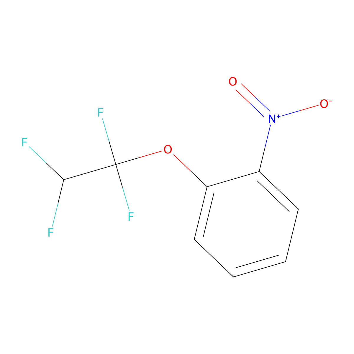 2-(1,1,2,2-Tetrafluoroethoxy)nitrobenzene molecular structure, CAS 28202-31-5