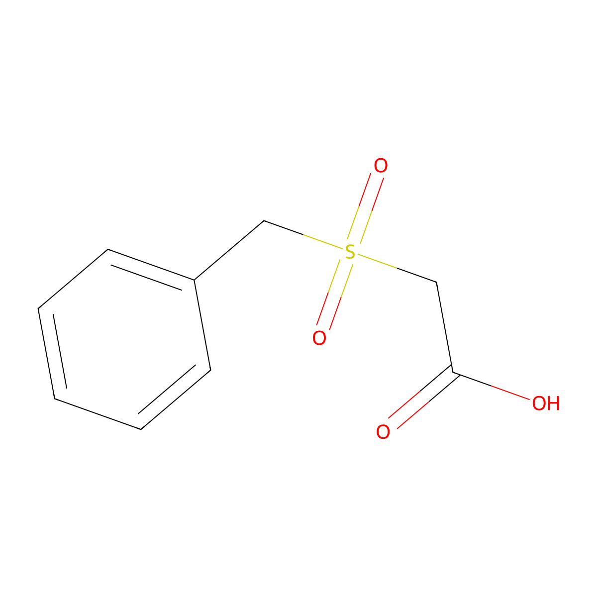 (Benzylsulfonyl)acetic acid molecular structure, CAS 28203-59-0