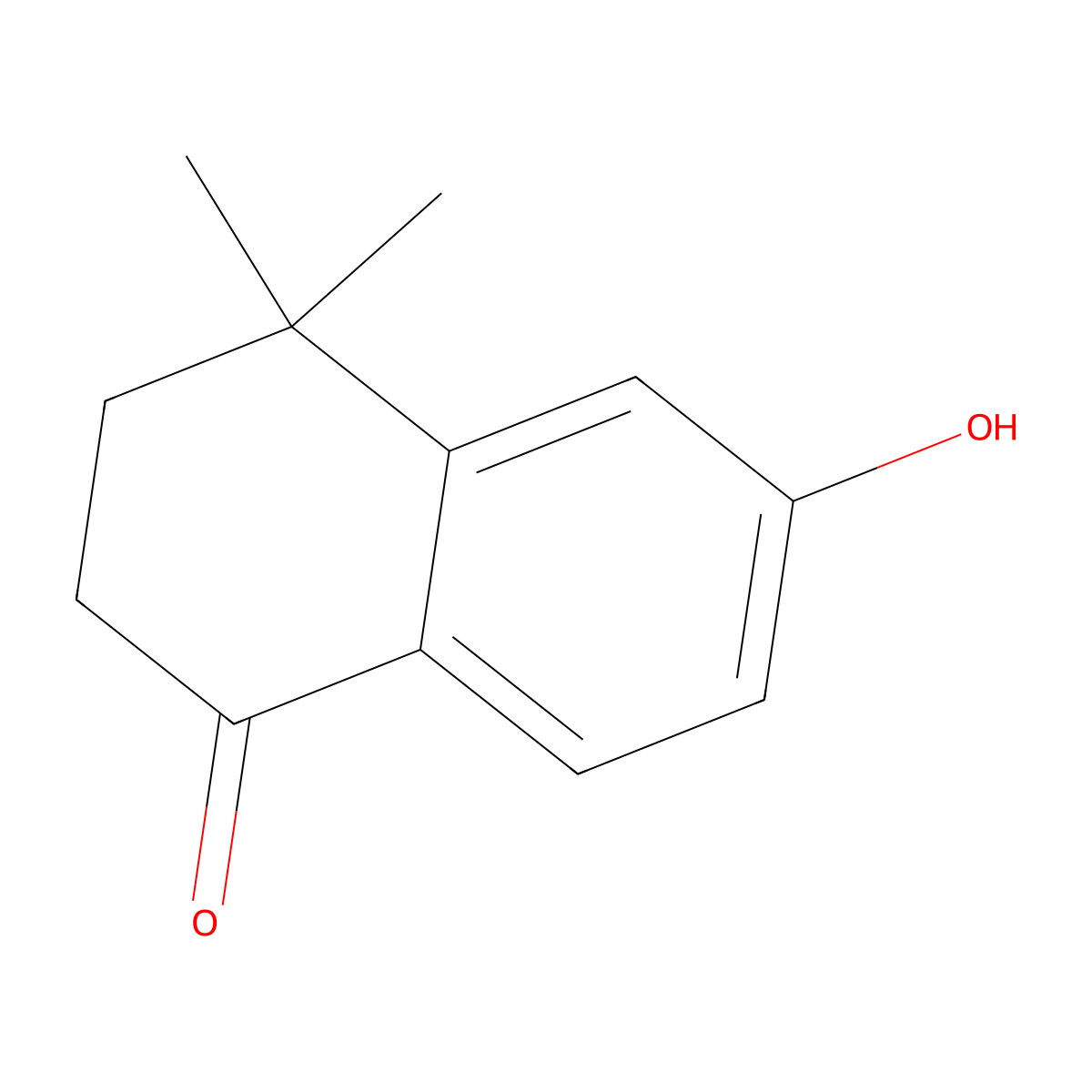 6-hydroxy-4,4-dimethyl-3,4-dihydronaphthalen-1(2H)-one molecular structure, CAS 28204-62-8