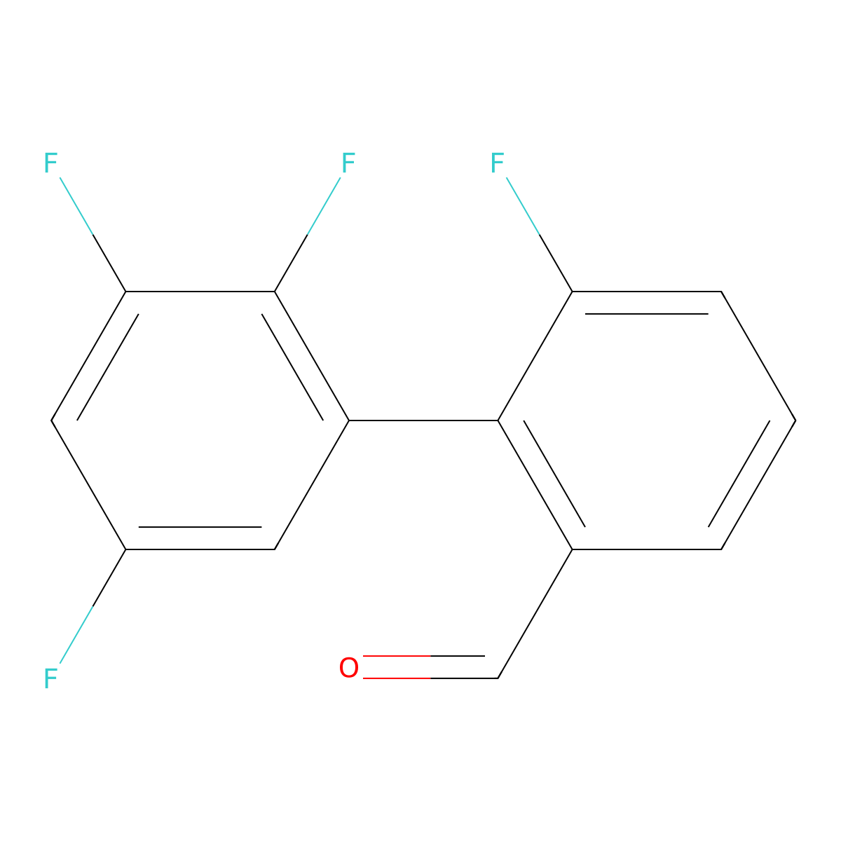 2',3',5',6-Tetrafluoro[1,1'-biphenyl]-2-carboxaldehyde molecular structure, CAS 2820507-94-4