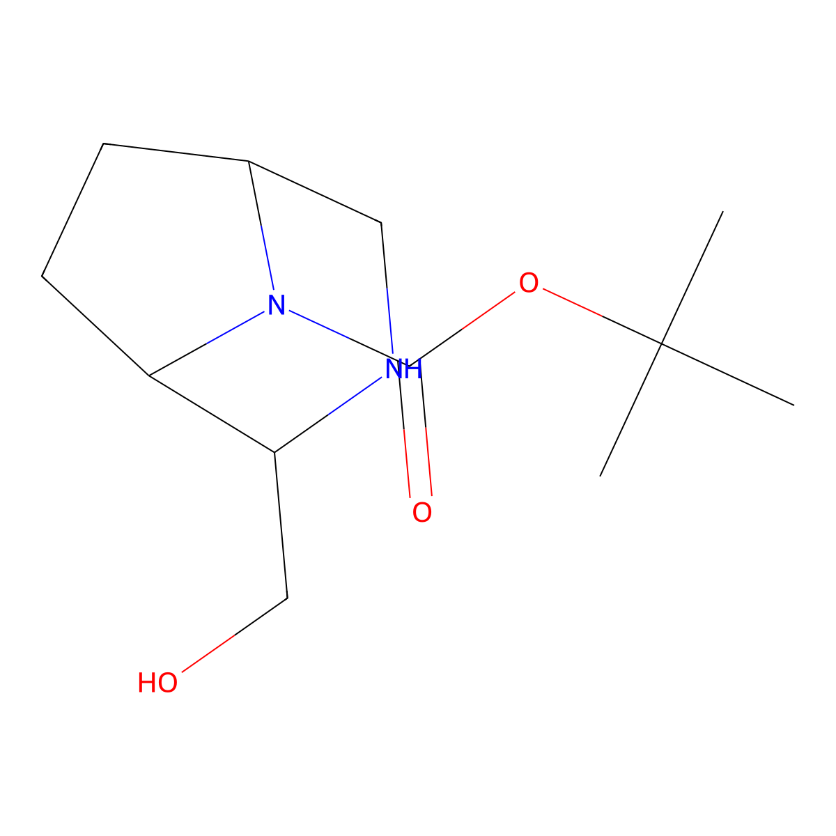 tert-butyl (1S,2S,5R)-2-(hydroxymethyl)-3,8-diazabicyclo[3.2.1]octane-8-carboxylate molecular structure, CAS 2820536-71-6