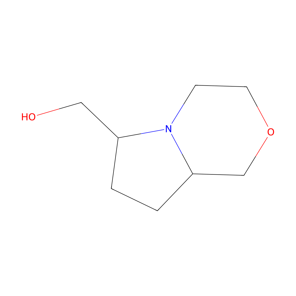 rel-((6R,8aR)-Hexahydro-1H-pyrrolo[2,1-c][1,4]oxazin-6-yl)methanol molecular structure, CAS 2820537-05-9
