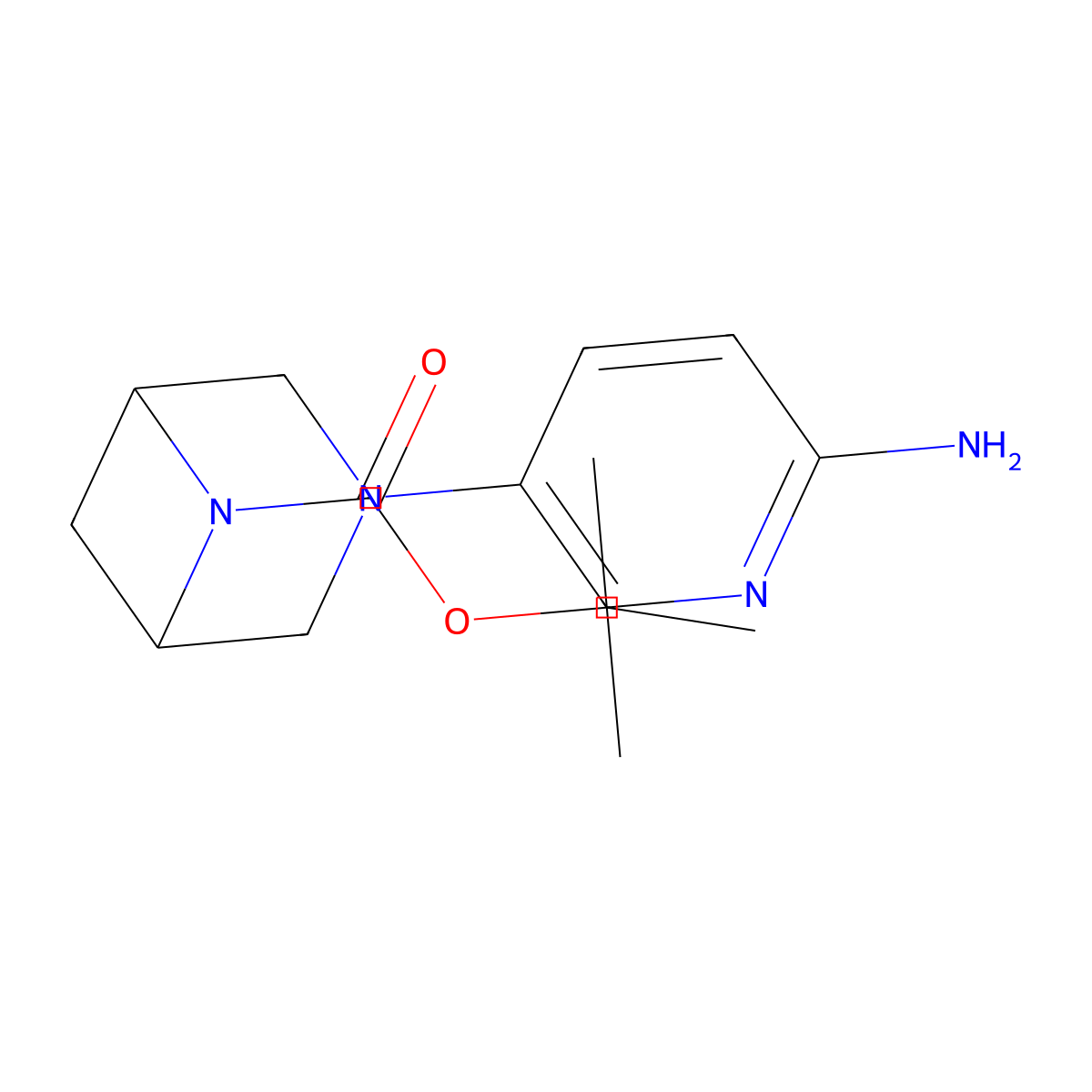 Tert-butyl 3-(6-aminopyridin-3-yl)-3,6-diazabicyclo[3.1.1]heptane-6-carboxylate molecular structure, CAS 2820541-95-3