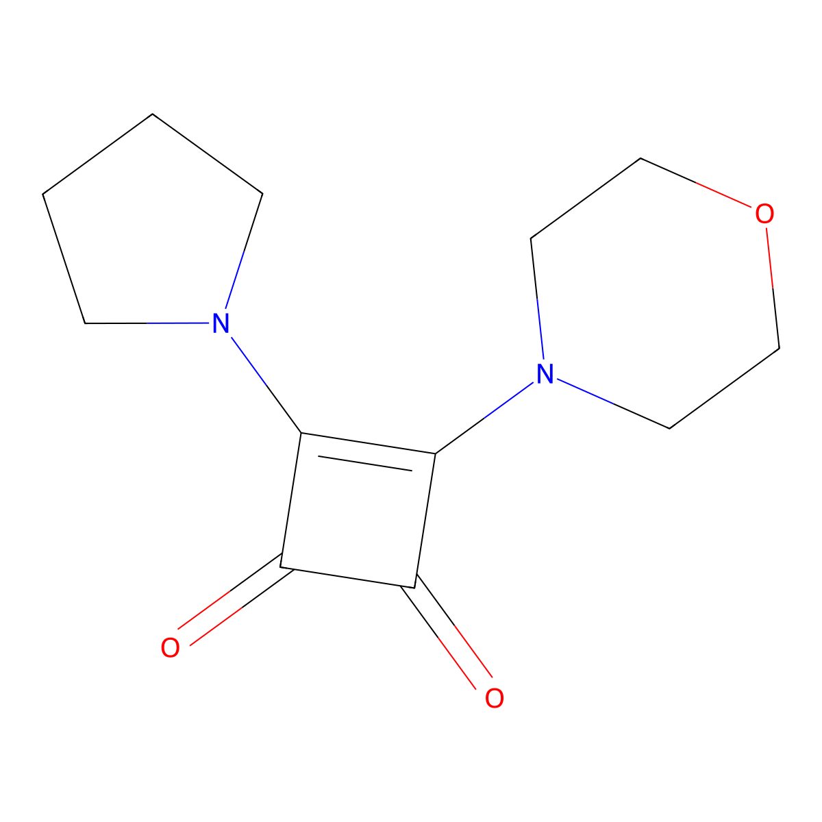 3-(Morpholin-4-yl)-4-(pyrrolidin-1-yl)cyclobut-3-ene-1,2-dione molecular structure, CAS 282093-48-5