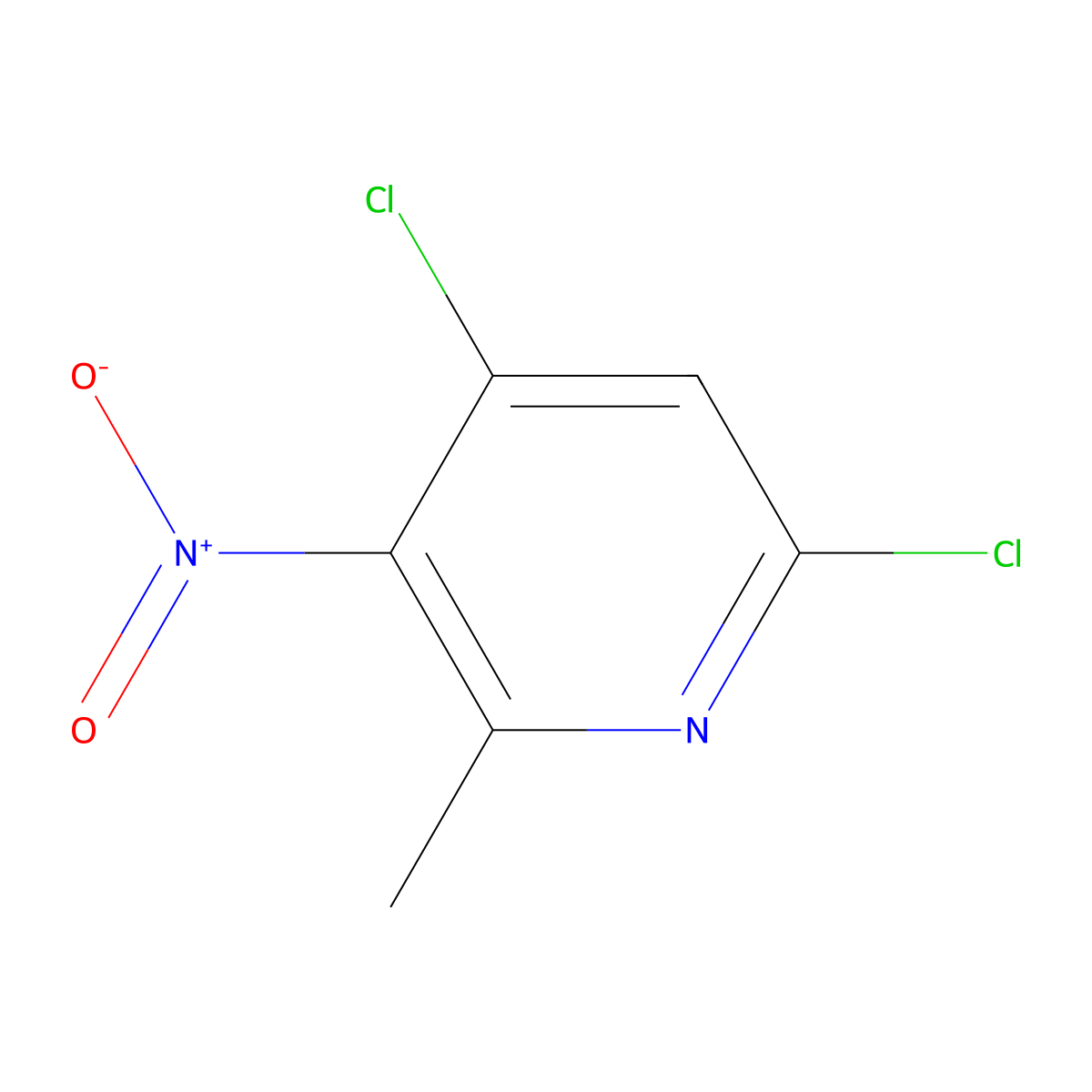 4,6-Dichloro-2-methyl-3-nitropyridine molecular structure, CAS 282102-05-0