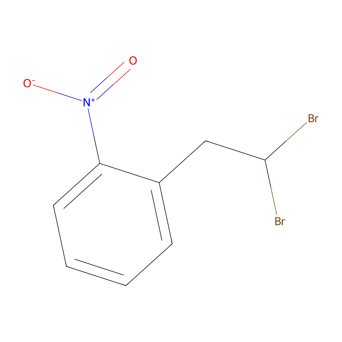 1-(2,2-Dibromoethyl)-2-nitrobenzene molecular structure, CAS 282103-12-2