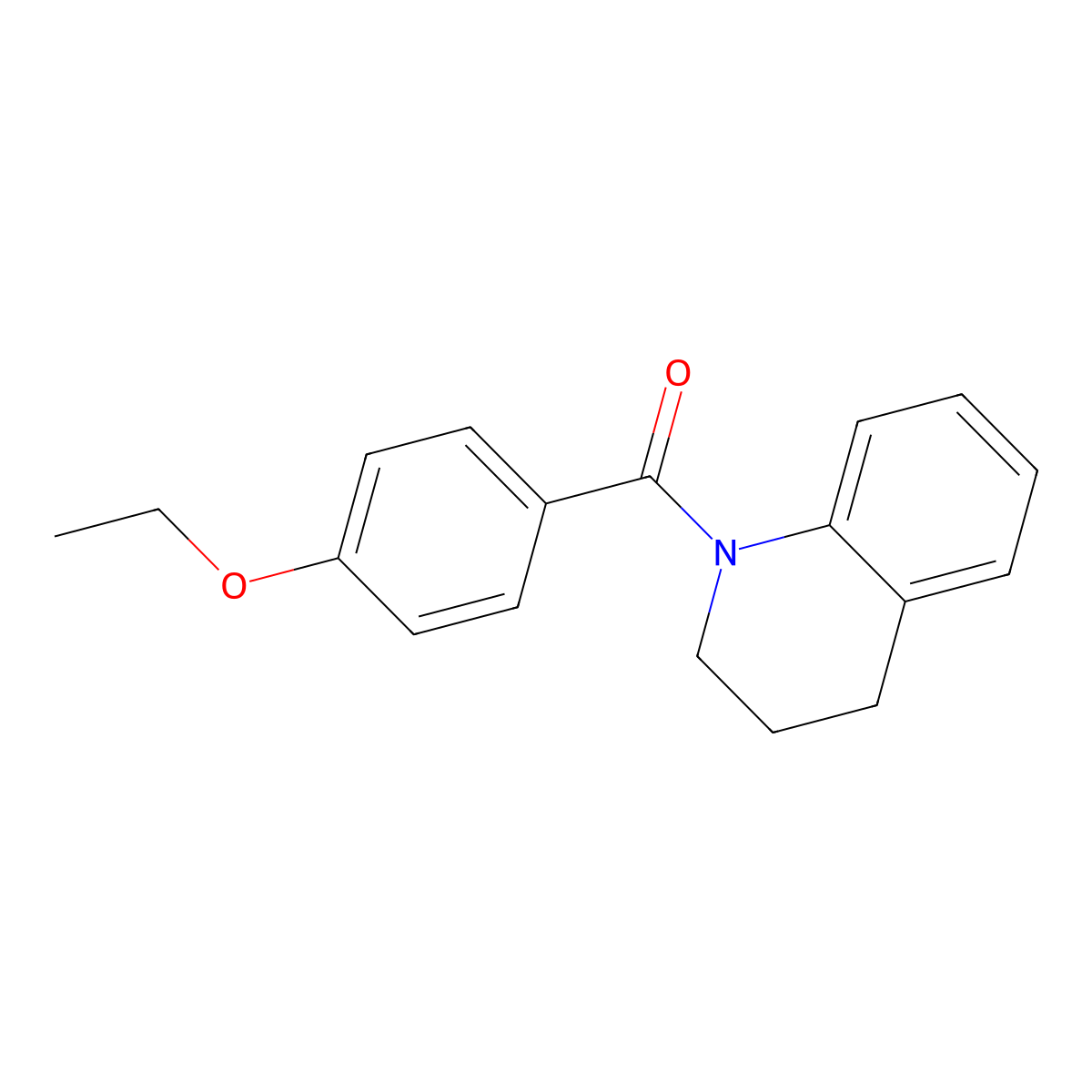 (3,4-Dihydro-1(2H)-quinolinyl)(4-ethoxyphenyl)methanone molecular structure, CAS 282104-33-0