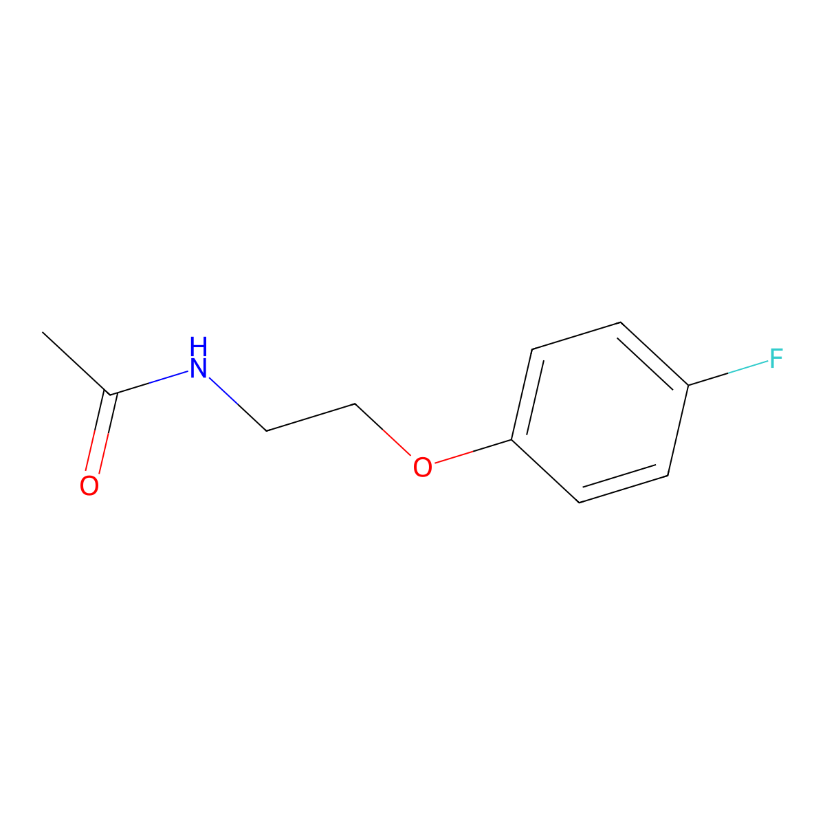 N-[2-(4-fluorophenoxy)ethyl]acetamide molecular structure, CAS 282104-62-5