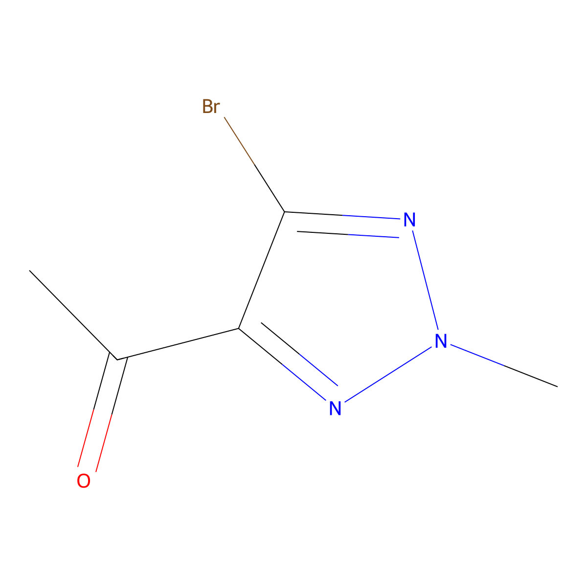 1-(5-Bromo-2-methyl-2H-1,2,3-triazol-4-YL)ethan-1-one molecular structure, CAS 2821088-67-7