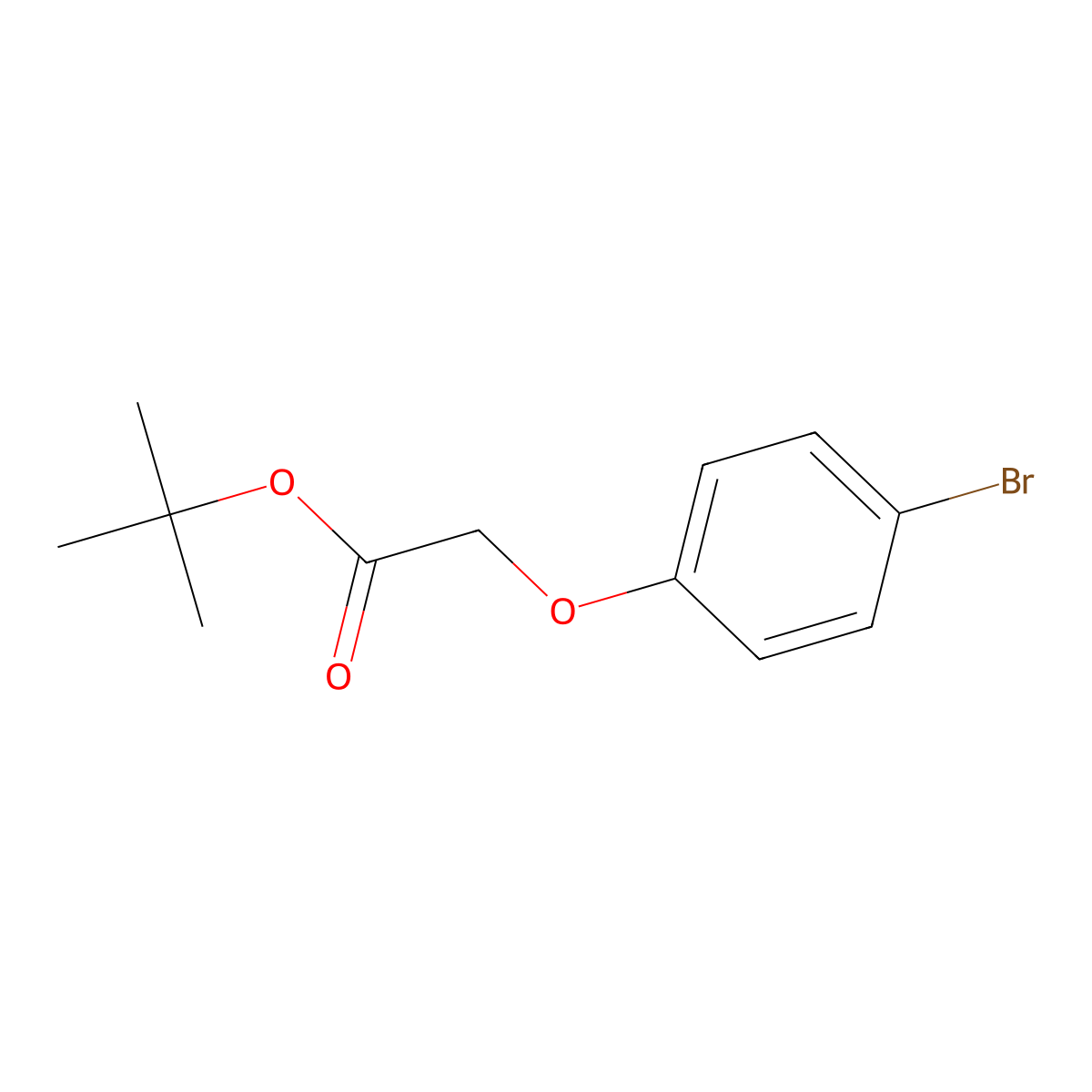 tert-Butyl 2-(4-bromophenoxy)acetate molecular structure, CAS 282116-88-5