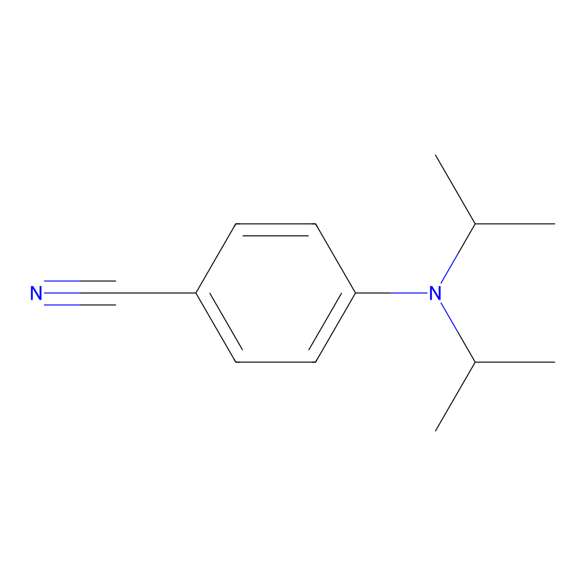 4-(Diisopropylamino)benzonitrile molecular structure, CAS 282118-97-2