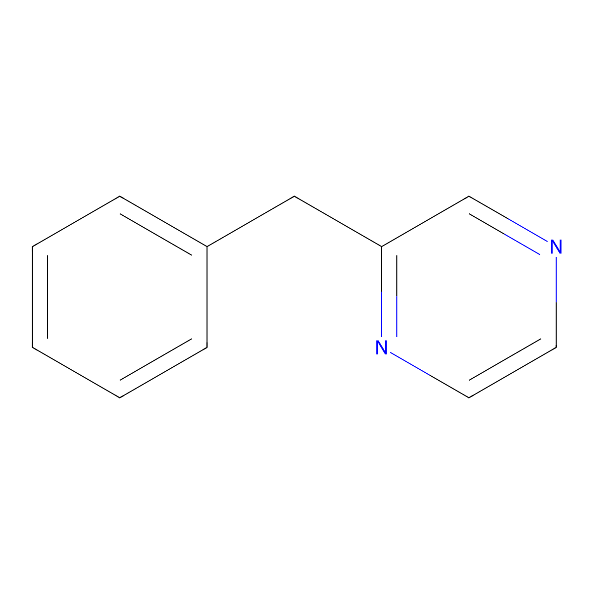 2-Benzylpyrazine molecular structure, CAS 28217-95-0
