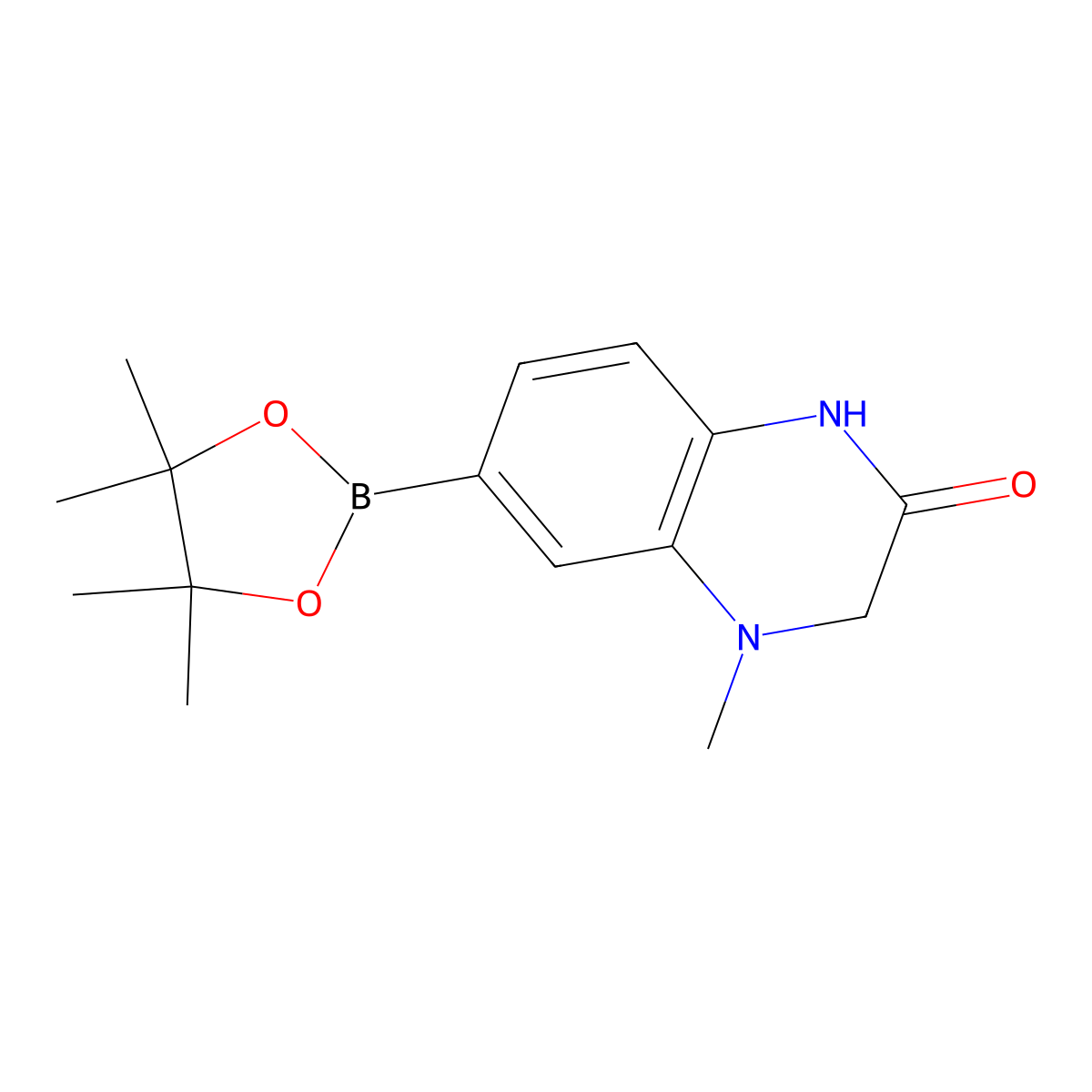 4-Methyl-2-oxo-1,2,3,4-tetrahydroquinoxaline-6-boronic Acid Pinacol Ester molecular structure, CAS 2821747-05-9