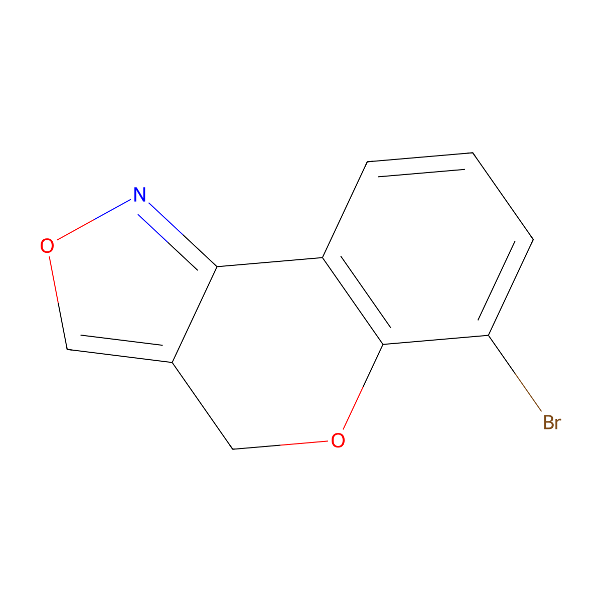 6-bromo-4H-chromeno[4,3-c]isoxazole molecular structure, CAS 2821813-63-0