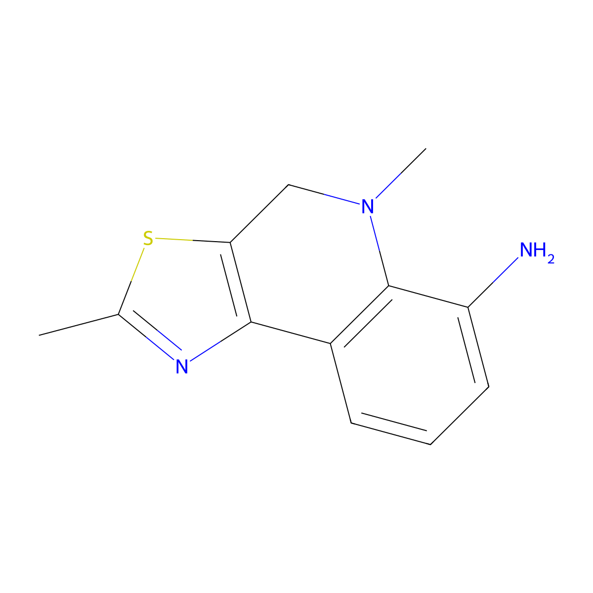 2,5-Dimethyl-4,5-dihydrothiazolo[5,4-c]quinolin-6-amine molecular structure, CAS 2821814-19-9
