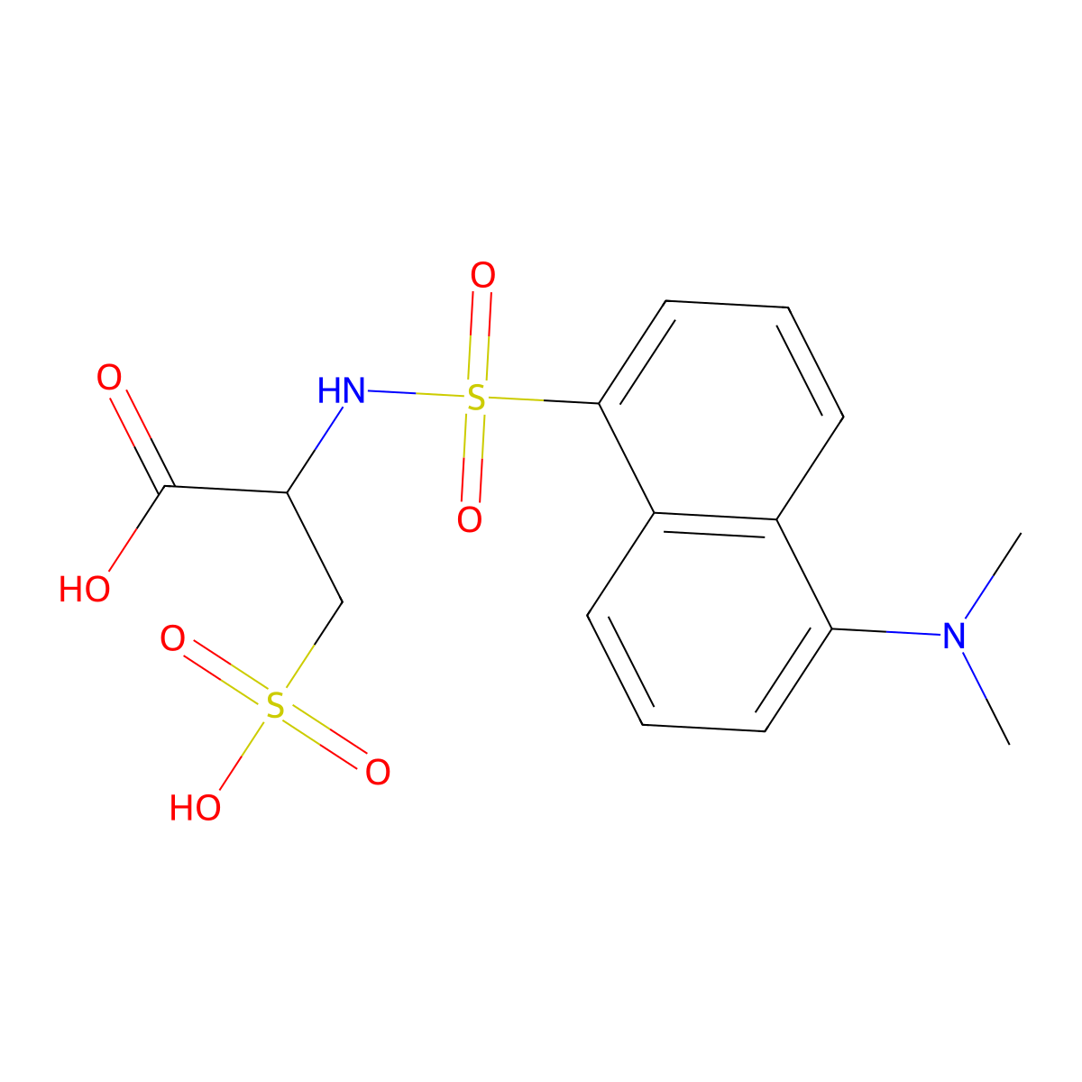 Dansyl-L-cysteic acid molecular structure, CAS 28223-61-2